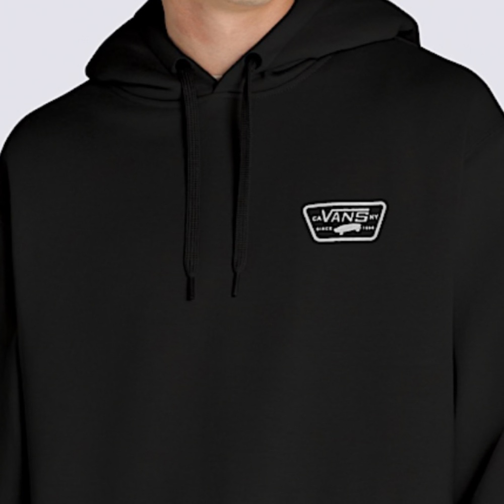 Vans Black Hoodie with Yellow Emblem